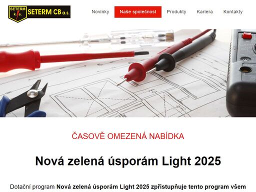 webové stránky firmy seterm cb a.s.