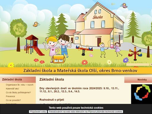 výchova a vzdělávání dětí v základní škole olší probíhá podle švp zv - tvořivá škola. zš olší vyučuje žáky prvního stupně. 