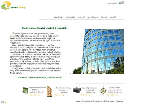 představení společnosti optimal group s.r.o., správa nevotistotí, správa svj, správa bytů, telekomunikakacni sluzby, internet, 