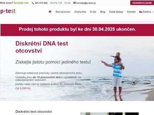 výsledky si do 5 dnů vyzvednete na zabezpečeném webovém portálu. objednejte si anonymní test otcovství za nejvýhodnějších podmínek v čr a sr.