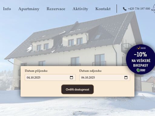 apartmány na bukovce se nachází v obci červená voda v orlických horách.