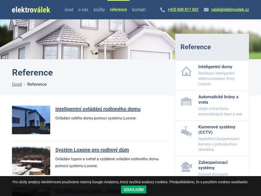 provádíme inteligentní elektroinstalace chytrých domů, zajišťujeme dodávky, montáže, výrobu a servis pojezdových bran a automatických bran. instalujeme zabezpečovací systémy.