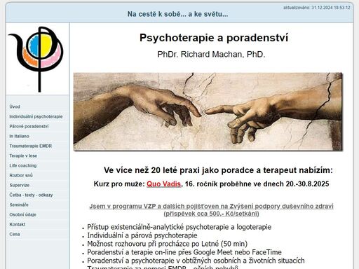 nabídka poradenství v osobním rozvoji a profesním životě, koučování, psychoterapie
