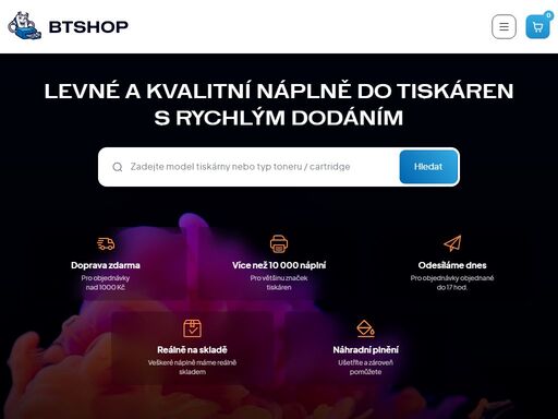 levné a kvalitní náplně do tiskáren s rychlým dodáním