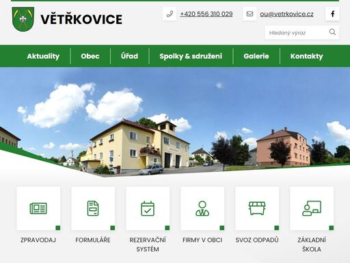 oficiální stránky obce větřkovice