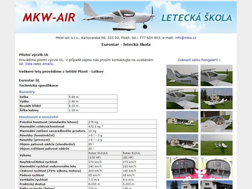 vyhlídkové lety, lety pozorovací, seznamovací a fotolety plzeň - mkw-air