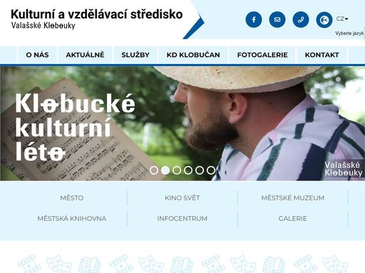 oficiální stránky kulturního a vzdělávacího střediska valašské klobouky