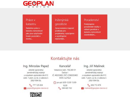 www.geoplan-dacice.cz