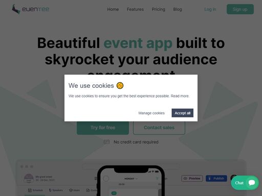 the most user-friendly app for events. organize an event in a moment and engage the audience using networking, social wall, live q&a, notifications...
