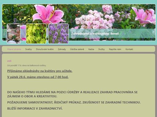 www.zahradnictvibechyne.cz