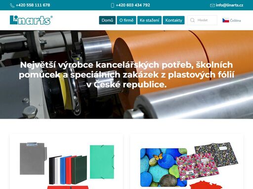 největší výrobce kancelářských potřeb, školních pomůcek a speciálních zakázek z plastových fólií v české republice.