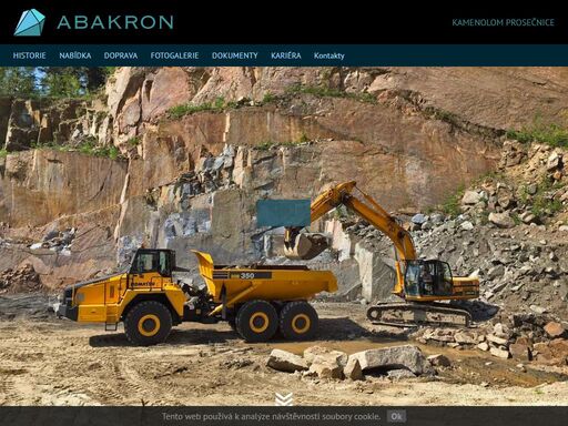 těžba proslulé požárské žuly - kamenolom prosečnice společnosti abakron