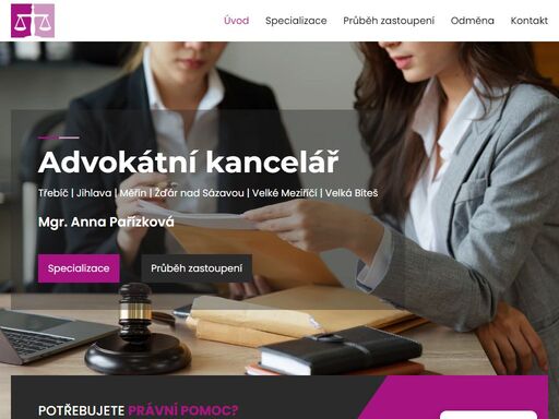 právní služby poskytuji v oblasti kraje vysočina a taktéž online formou. jsem absolventkou právnické fakulty masarykovy univerzity v brně, oboru právo a právní věda.