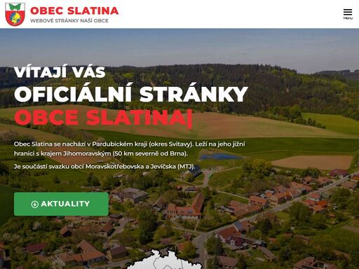 oficiální stránky obce slatina. obec slatina se nachází na rozhrání kraje pardubického a jihomoravského (50 km severně od brna).