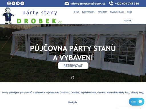 www.partystanydrobek.cz