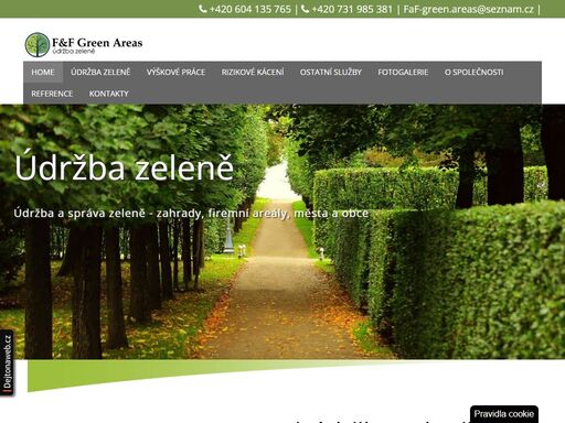 komplexní péče o zeleň a odborné nástrojařské práce. faf green areas – spolehlivý partner pro města, obce, firmy i soukromé zahrady.