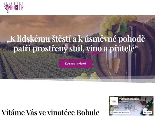www.vinotekabobule.eu
