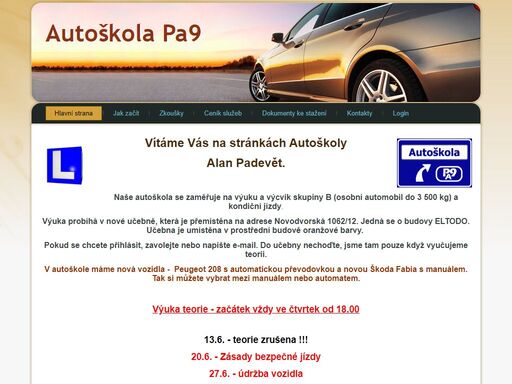 www.autoskolapa9.cz