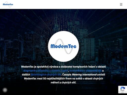 modemtec je výrobcem řešení v oblasti technologií chytrých sítí, konkrétně diagnostiky elektrického vedení a komunikace po vedení.