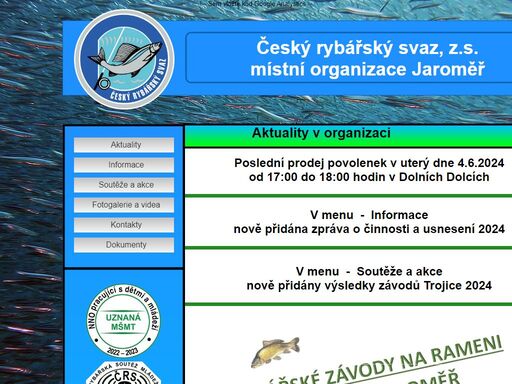 český rybářský svaz - místní organizace jaroměř