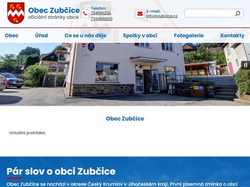 oficiální web obce zubčice