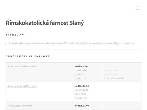 www.farnostslany.cz