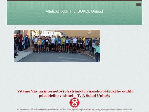stránky slouží k prezentaci aktivit atletického běžeckého oddílu t. j. sokol unhošť.