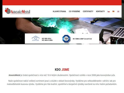 amonismetal je česká společnost s více než 10-ti letými zkušenostmi. naše společnost nabízí veškerý sortiment prací a služeb v oblasti kovovýroby.