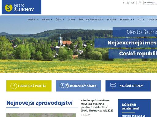oficiální web města šluknov - nejsevernějšího města v čr