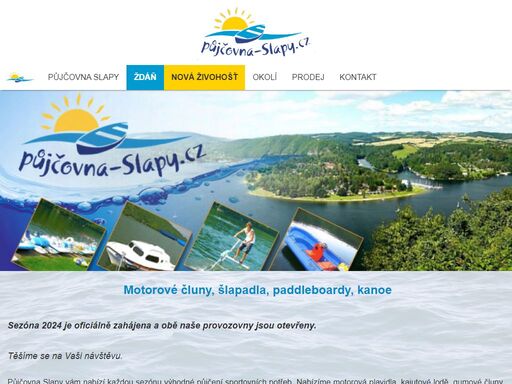 www.pujcovna-slapy.cz