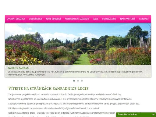 www.zahradnicelucie.cz