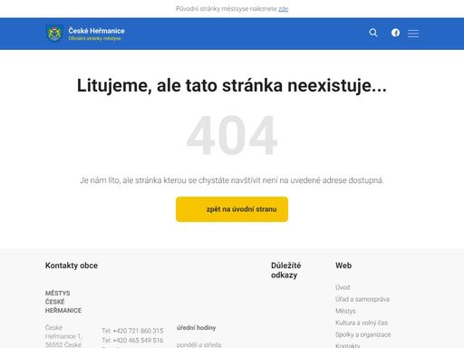 městys české heřmanice - informační portál