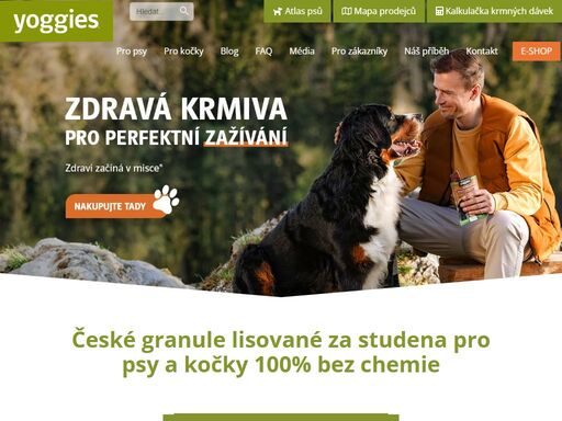 kvalitní české granule lisované za studena pro psy a kočky s až 87% masa 100% bez chemie s probiotiky. protože zdraví začíná v misce®