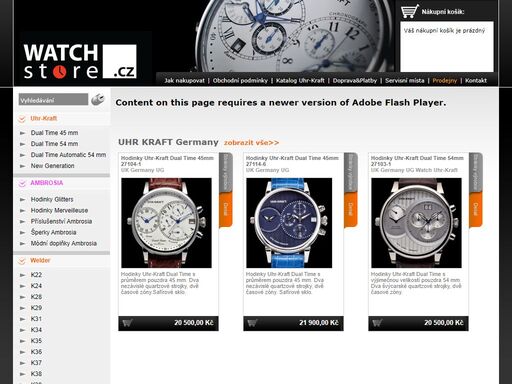 internetový obchod watchstore.cz se specializuje na prodej exkluzivních hodinek.