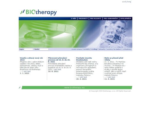 biotherapy - léčba polarizovaným světlem