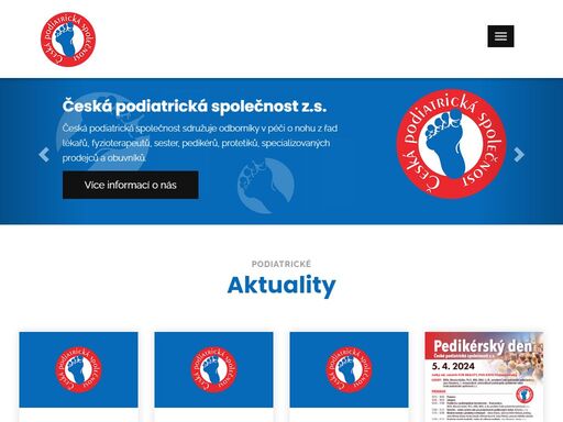 česká podiatrická společnost sdružuje odborníky v péči o nohu z řad lékařů, fyzioterapeutů, sester, pedikérů, protetiků, specializovaných prodejců a obuvníků a mnohých dalších jak odborníků v péči o nohu.