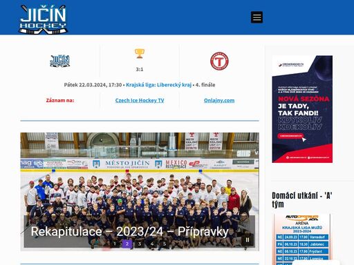 oficiální webové stránky hokejového klubu hc jičín. klub hc jičín působí v jičíně již od roku 1931.