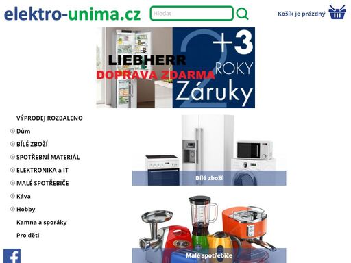 elektro-internet.cz domácí spotřebiče a elektronika. internetový prodej, doprava po čr.