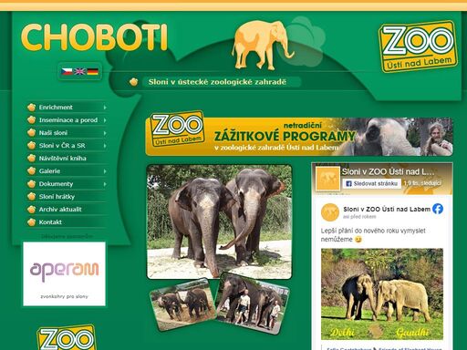 zoo ústí nad labem: choboti: stránky o chovu slonů v ústecké zoo i ostatních zoologických zahradách. fotografie, fakta. péče o slony, umělá inseminace, porod slůněte.