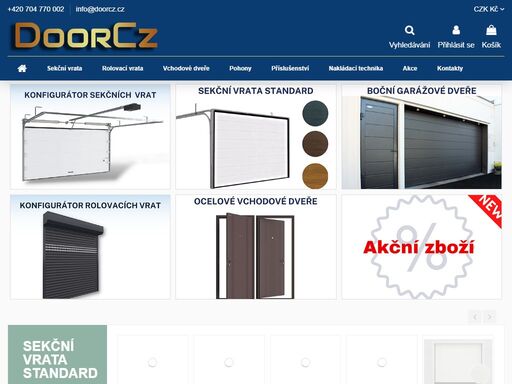 sekční garážová vrata doorcz za bezkonkurenční ceny - výroba vrat na míru - online kalkulace - široká nabídka rozměrů a designů - vrata u vás doma za 7 dnů – cena od 11 300 kč