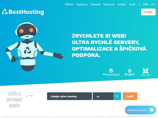 nabízíme neomezený php hosting již za 32 kč a virtuální servery za 99 kč. registrace domény, multihosting, webhosting je samozřejmostí naší nabídky.
