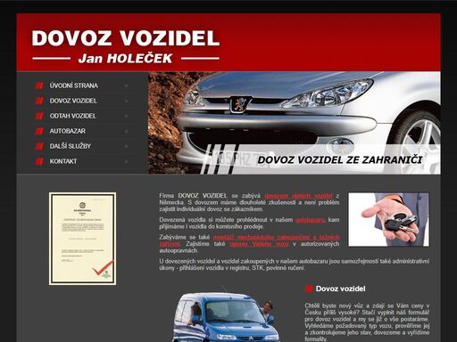 www.dovozvozidel.cz