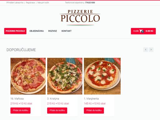 pizzerie piccolo - rozvoz jídel a pizzy štramberk a okolí