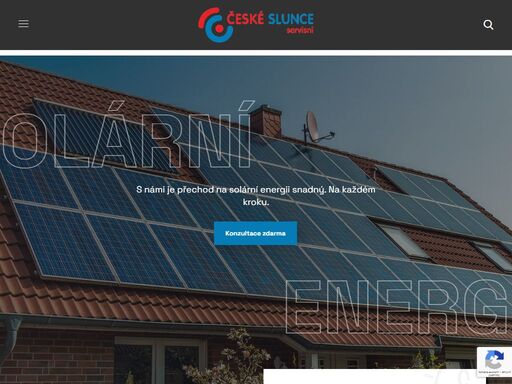 české slunce servisní s.r.o. je přední český dodavatel solárních fotovoltaických systémů pro domácnosti, firmy.