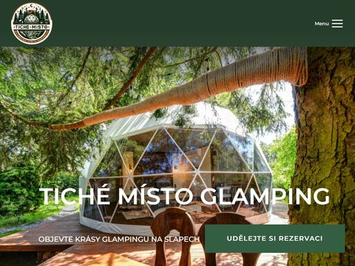 tíche místo glamping je místem, kde se příroda a pohodlí harmonický doplňují a poskytují nezapomenutelnou dovolenou.