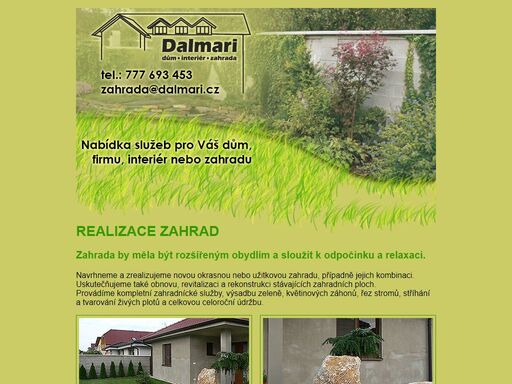 dalmari - služby pro váš dům, firmu, interiér a zahradu