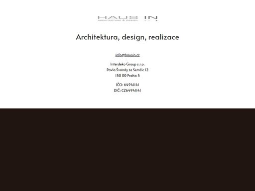 architektura, design, realizace
