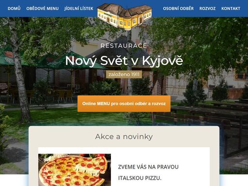 klasická česká restaurace s tankovým pivem a moderní českou kuchyní. nabízíme obědové menu s rozvozem, skvělou pizzu, letní grilování v zahradní restauraci.