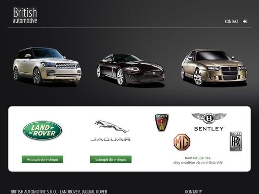 british automotive dovoz a prodej náhradních dílů pro landrover, jaguar a rover.