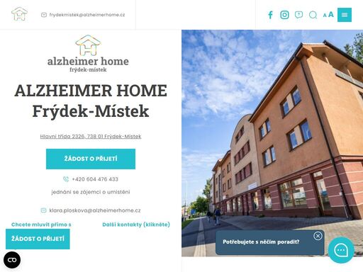 naleznete zde všechny informace, které potřebujete vědět o pobočce alzheimer home frýdek-místek. důležitá kontaktní čísla, novinky a reference.